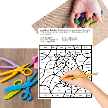Reading System Step 1 No Prep Halloween Color By Code- FUN CVC Words Review - Image 4