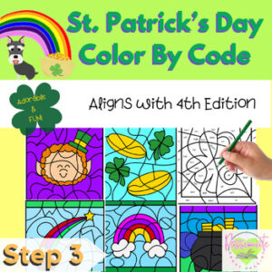 Reading System Step 3 No Prep St. Patrick's Day Color By Code- FUN Closed, Multisyllable Word Review