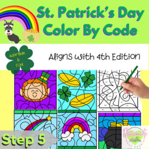 Reading System Step 5 No Prep St. Patrick's Day Color By Code- FUN Open Syllable Review