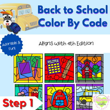 Reading System Step 1 No Prep Back to School Color By Code- FUN CVC Words Review