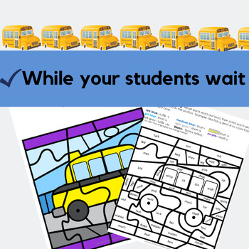 Reading System Step 1 No Prep Back to School Color By Code- FUN CVC Words Review - Image 2
