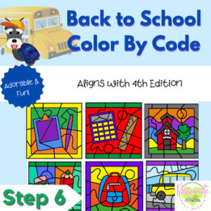 Reading System Step 6 No Prep Back to School Color By Code- FUN Suffix & Final Stable Syllable Review