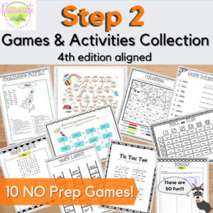 Reading System Step 2- No Prep Collection of 10 FUN Blend Review Games & Activities