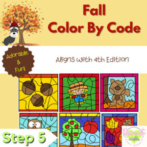 Reading System Step 5 No Prep Fall Color By Code- FUN Open Syllable Review