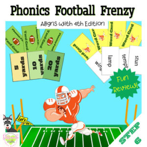 Reading System Step 6- Phonics Football Frenzy Board Game- Fun Suffix & Final Stable Syllable Review