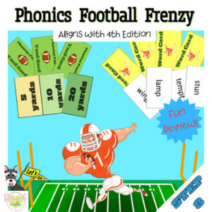 Reading System Step 8- Phonics Football Frenzy Board Game- Fun r-Controlled Syllable Review