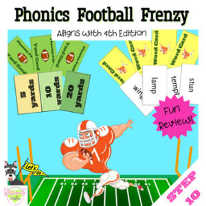 Reading System Step 10- Phonics Football Frenzy Board Game- Fun Advanced Phonics Review