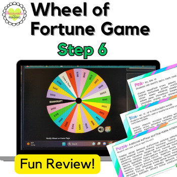 Reading System Step 6 Wheel of Fortune Phonics Game- Reviews Final Stable and Suffixes