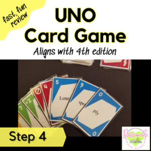 Reading System Step 4 UNO Phonics Card Game - Fast, Fun VCe Syllable Review!