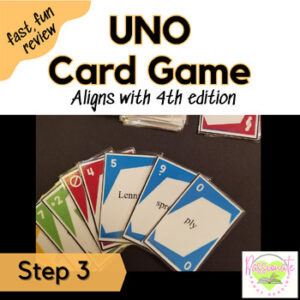 Reading System Step 3 UNO Phonics Card Game - Fun Closed, Multisyllable Word Review!