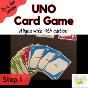Reading System Step 1 (CVC) UNO Phonics Card Game- Fun Review!