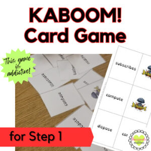 Reading System Step 1 Kaboom Phonics Card Game- Exciting CVC Review