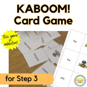 Reading System Step 3 Kaboom Phonics Card Game- Exciting Closed, Multisyllable Word Review