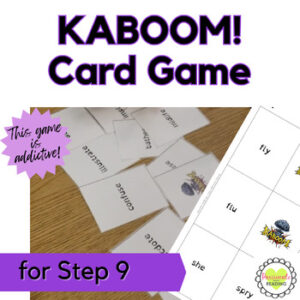 Reading System Step 9 Kaboom Phonics Card Game- Exciting Vowel Digraph Syllable Review