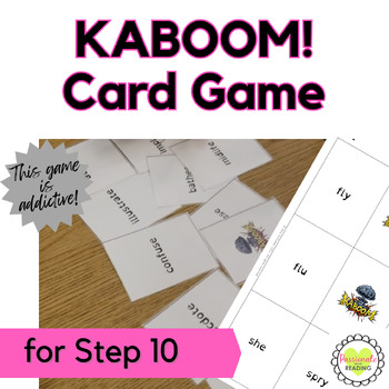 Reading System Step 10 Kaboom Phonics Card Game- Exciting Advanced Phonics Review