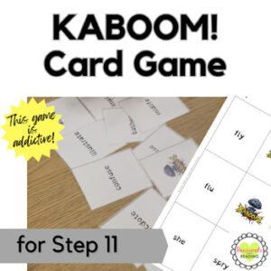 Reading System Step 11 Kaboom Phonics Card Game- Exciting Advanced Phonics Review