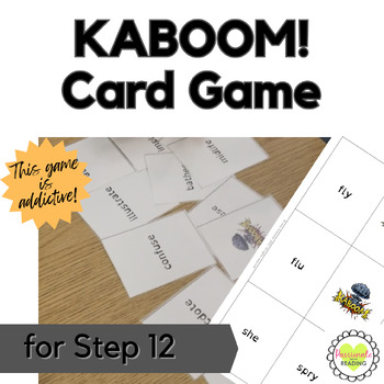 Reading System Step 12 Kaboom Phonics Card Game- Exciting Advanced Phonics Review