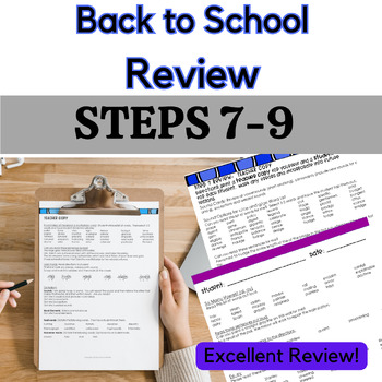 Reading System Steps 7-9 Back To School Phonics Review- Zero Prep Assessment Tool