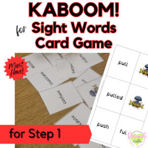 Reading System Step 1 Kaboom! High Frequency Words Card Game- Exciting Review