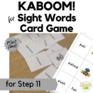Reading System Step 11 Kaboom! High Frequency Words Card Game- Exciting Review