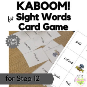 Reading System Step 12 Kaboom! High Frequency Words Card Game- Exciting Review