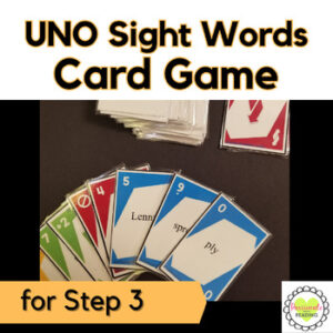 Reading System Step 3 High Frequency Words UNO Card Game- Fast, Fun Review