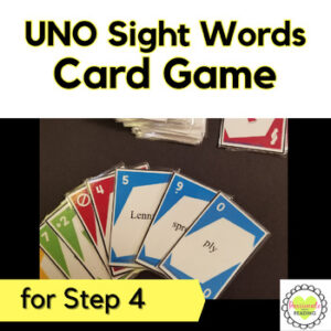 Reading System Step 4 High Frequency Words UNO Card Game- Fast, Fun Review