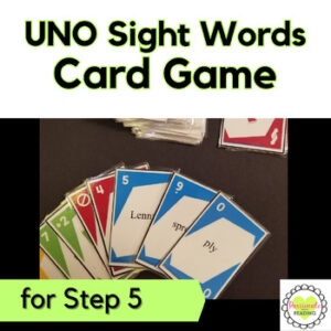 Reading System Step 5 High Frequency Words UNO Card Game- Fast, Fun Review