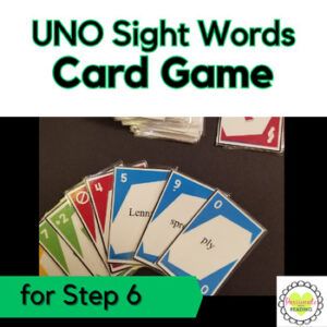 Reading System Step 6 High Frequency Words UNO Card Game- Fast, Fun Review