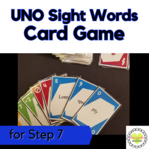 Reading System Step 7 High Frequency Words UNO Card Game- Fast, Fun Review