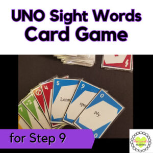 Reading System Step 9 High Frequency Words UNO Card Game- Fast, Fun Review