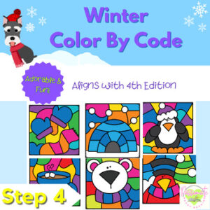Reading System Step 4 No Prep Winter Color By Code- FUN VCe Syllable Review