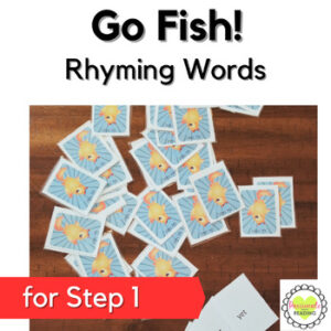 Reading System Step 1 Go Fish Rhyming Words Card Game- Fun CVC Words Review