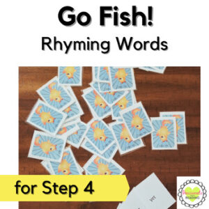 Reading System Step 4 Go Fish Rhyming Words Card Game- Fun VCe Syllable Review