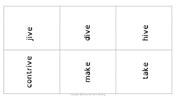 Reading System Step 4 Go Fish Rhyming Words Card Game- Fun VCe Syllable Review - Image 3