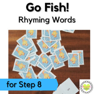 Reading System Step 8 Go Fish Rhyming Words Card Game- Fun r-Controlled Syllable Review