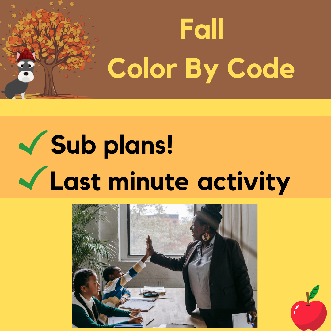 No Prep Fall Color By Code Bundle for Steps1-6, Wilson Reading System Aligned - Image 2