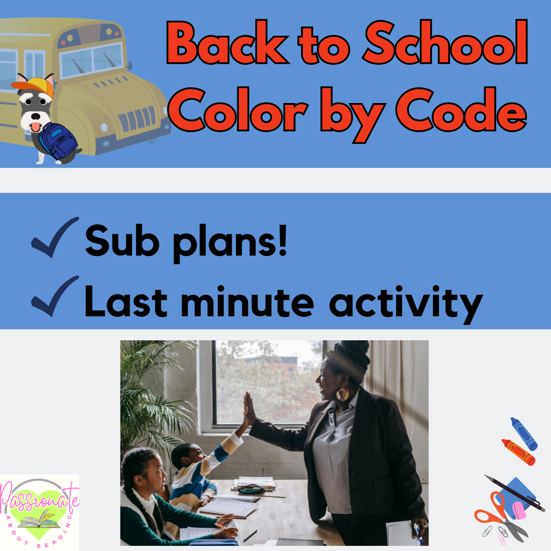No Prep Back to School Color By Code Bundle for Steps1-6, Wilson Reading System Aligned - Image 2