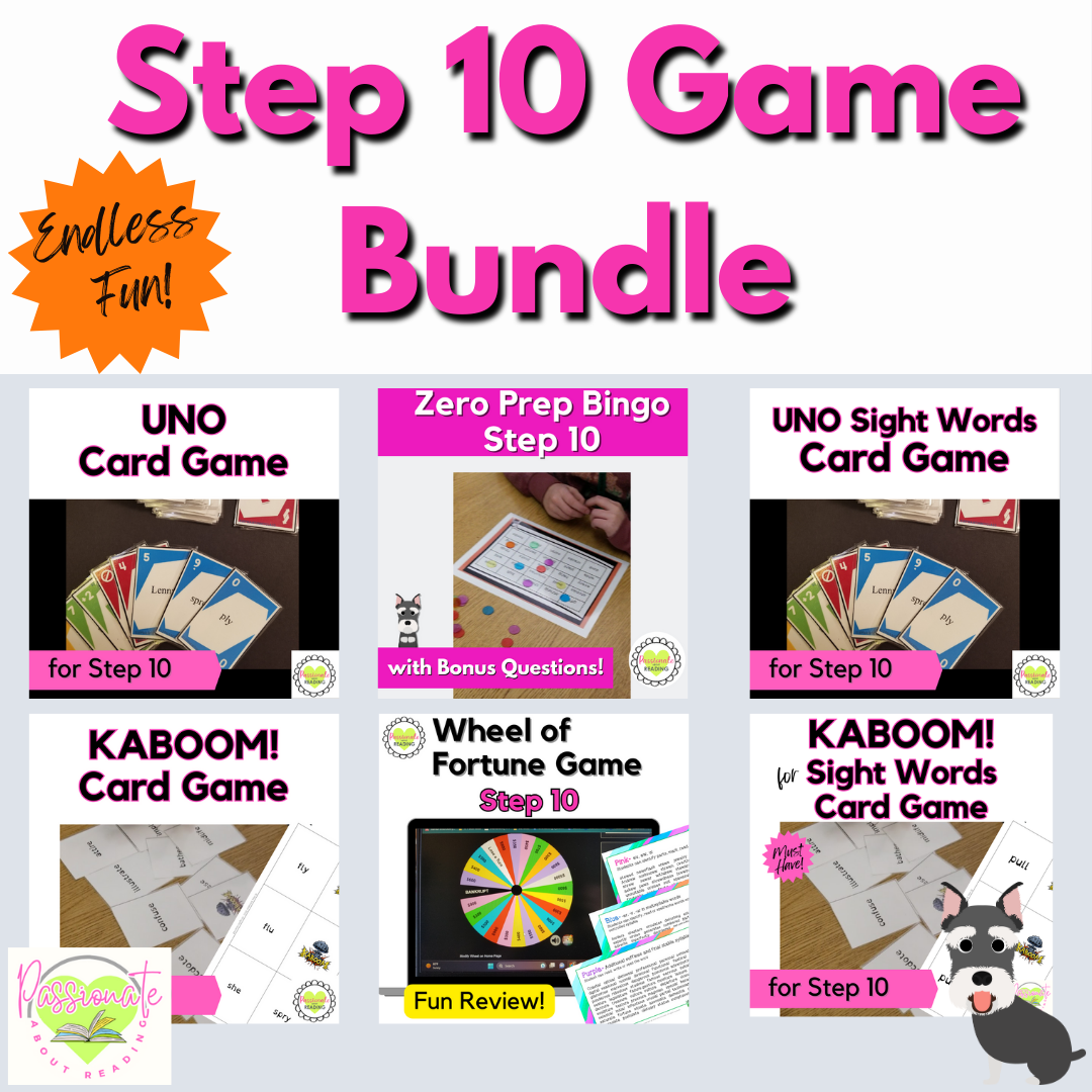 Step 10 Games Bundle, Wilson Reading System Aligned