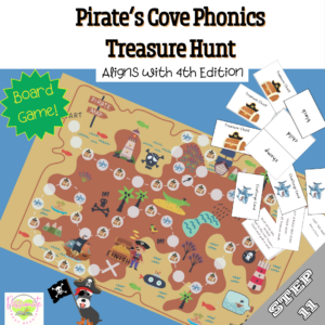Reading System Step 11- Phonics Treasure Hunt Board Game- Lo Prep Advanced Phonics Fun Review