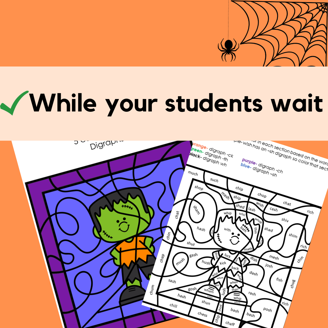 No Prep Halloween Color By Code Bundle for Steps1-6, Wilson Reading System Aligned - Image 3