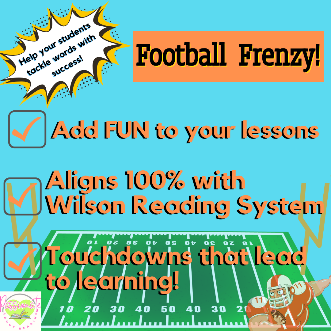 Football Frenzy Board Game Bundle for Steps 1-6, Wilson Reading System Aligned - Image 2