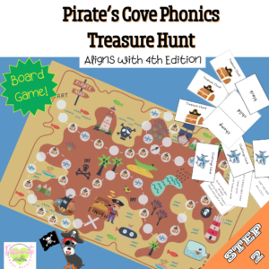 Reading System Step 2 Treasure Hunt Board Game FUN -ng,-nk + closed syllable blends