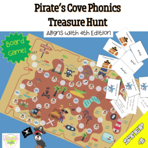 Reading System Step 4 Treasure Hunt Board Game- FUN VCE Syllables & Exceptions