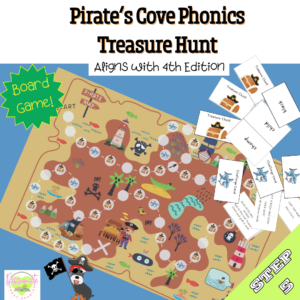 Reading System Step 5 Treasure Hunt Board Game- FUN Open Syllables & Exceptions