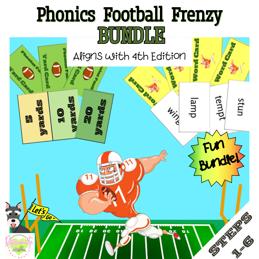 Football Frenzy Board Game Bundle for Steps 1-6, Wilson Reading System Aligned