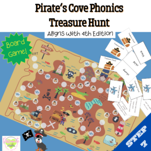 Reading System Step 7 Treasure Hunt Board Game FUN Lo Prep Other sounds of c & g