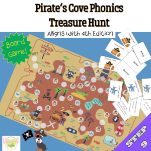 Reading System Step 9 Treasure Hunt Board Game FUN & Lo Prep for Vowel Digraphs