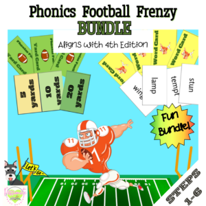 Football Frenzy Board Game Bundle for Steps 1-12, Wilson Reading System Aligned