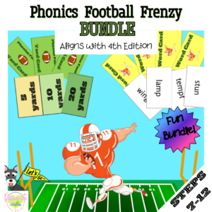 Football Frenzy Board Game Bundle for Steps 7-12, Wilson Reading System Aligned